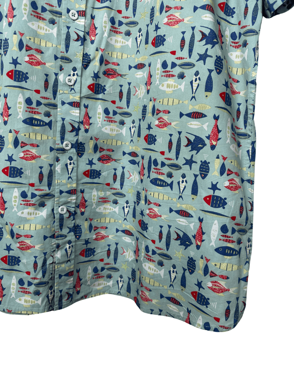 Sportscraft Fish Pattern. Shirt 3XL - Funkify