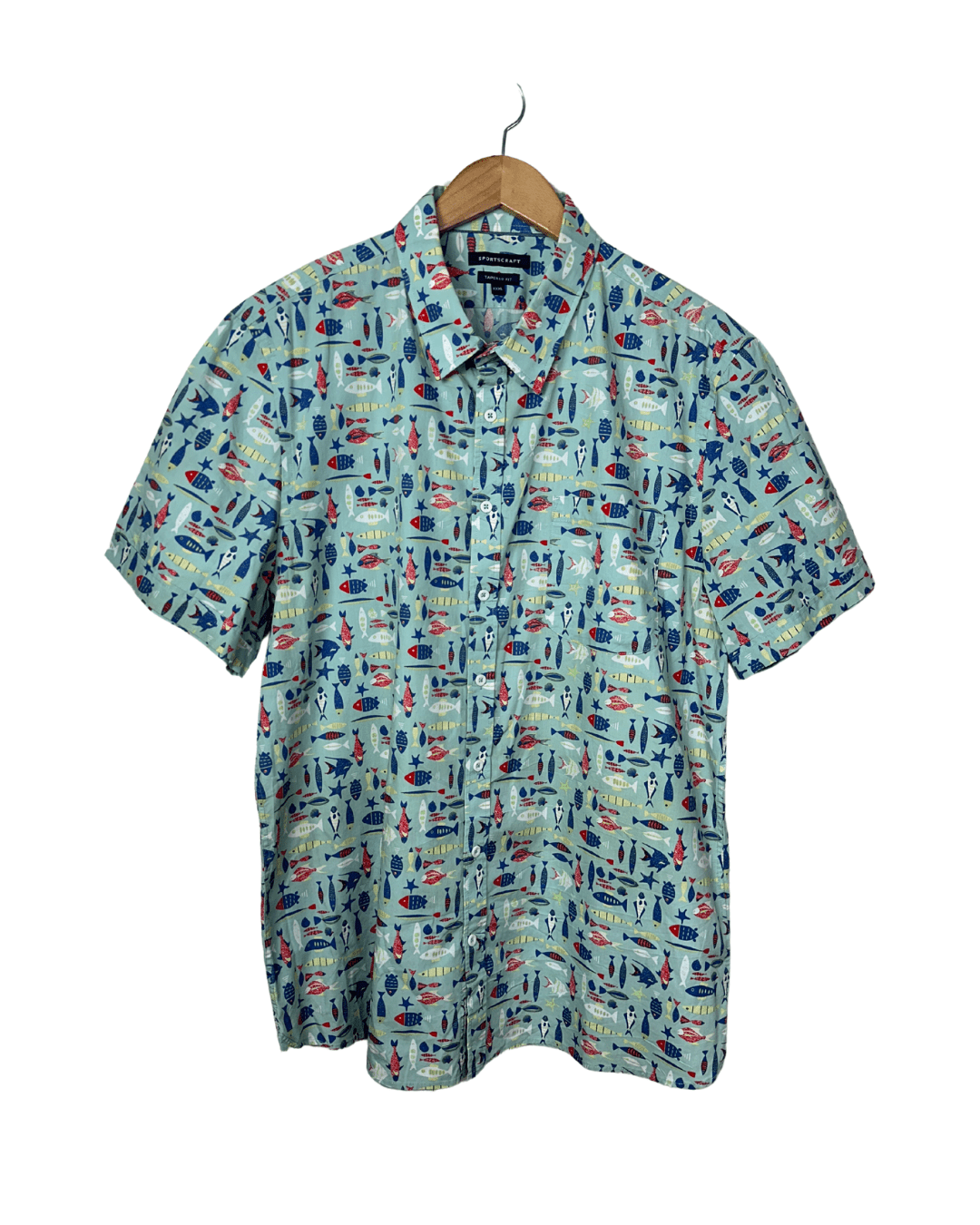 Sportscraft Fish Pattern. Shirt 3XL - Funkify