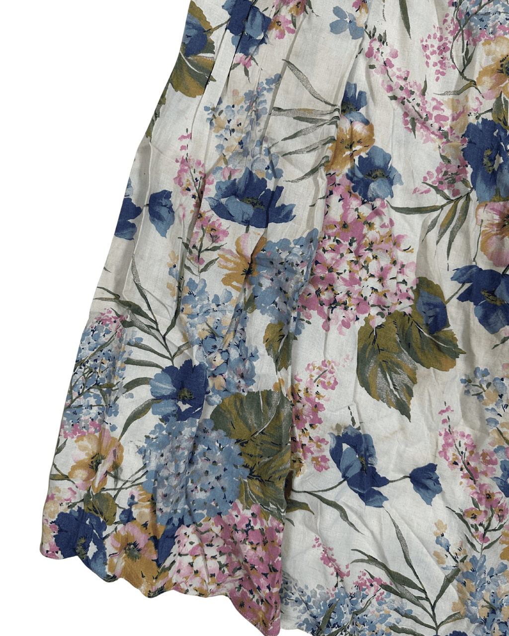 St Michael Linen - blend Pleated Skirt - Funkify