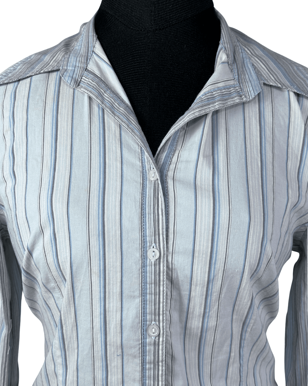 Staccato Striped Fitted Women's Shirt Medium - Funkify