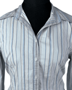 Staccato Striped Fitted Women's Shirt Medium - Funkify