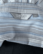 Staccato Striped Fitted Women's Shirt Medium - Funkify