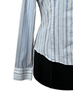 Staccato Striped Fitted Women's Shirt Medium - Funkify
