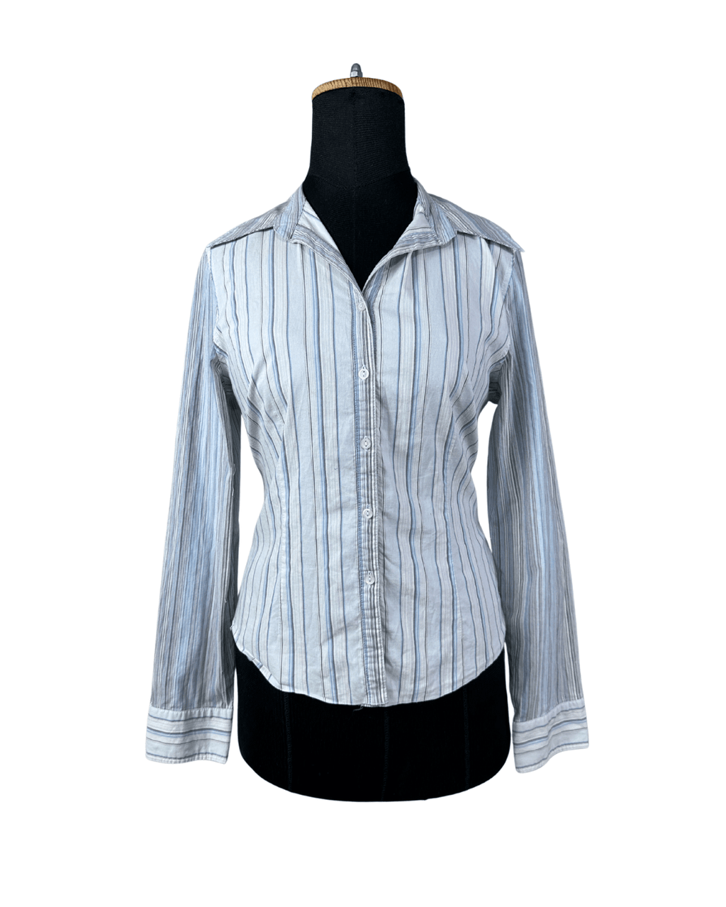 Staccato Striped Fitted Women's Shirt Medium - Funkify