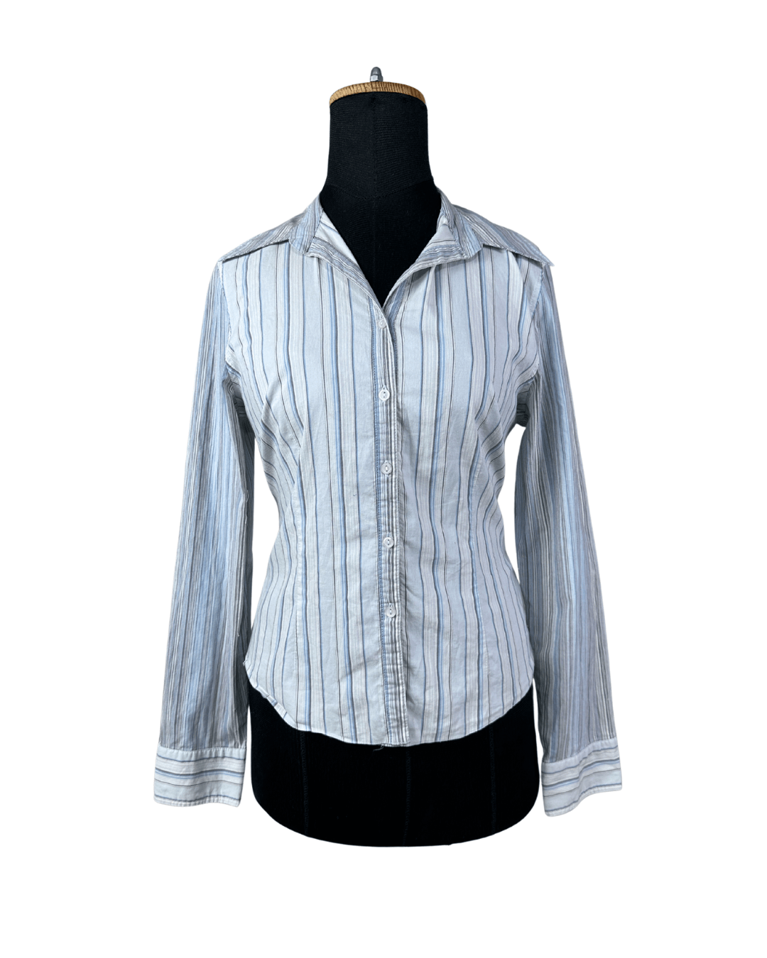Staccato Striped Fitted Women's Shirt Medium - Funkify