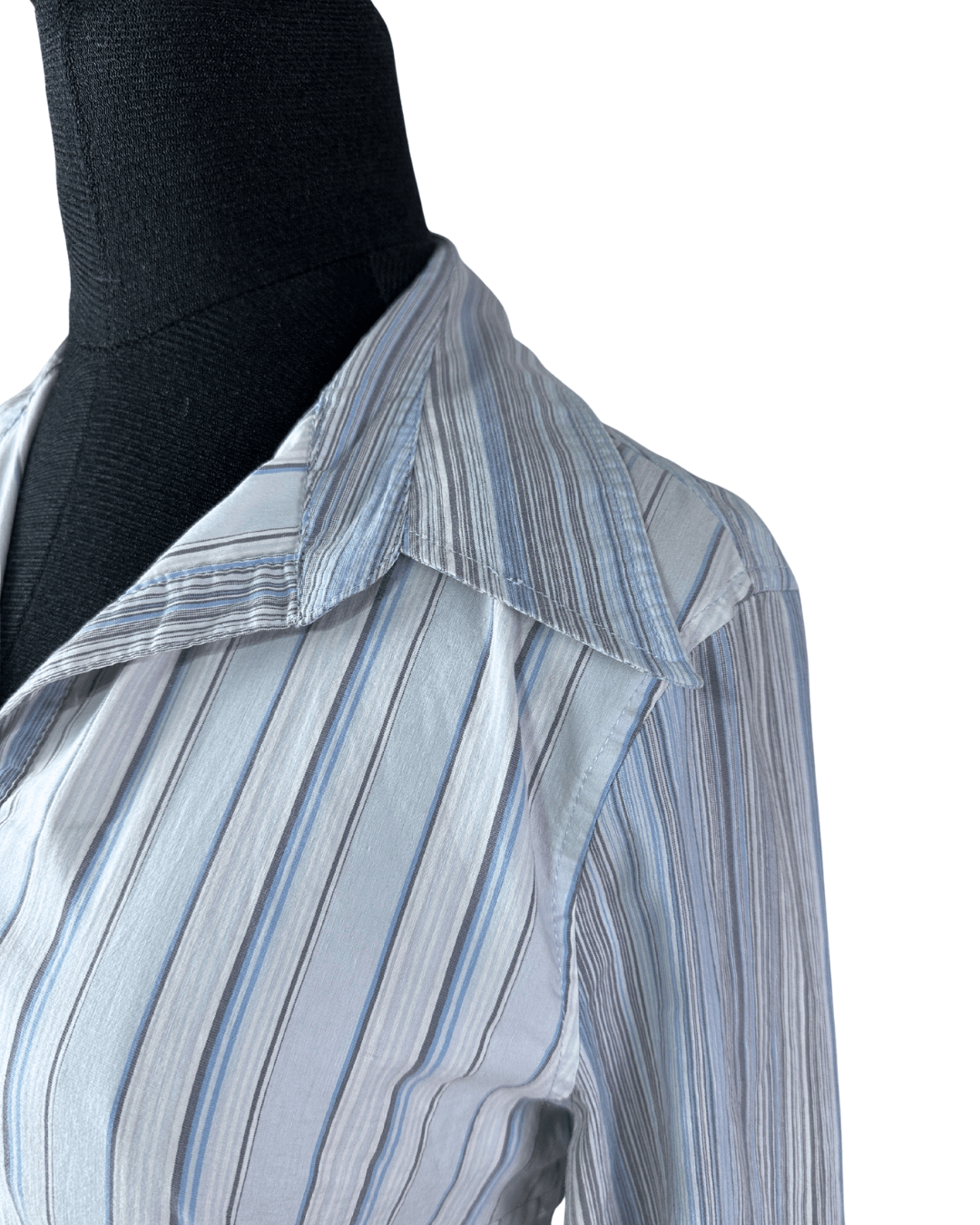 Staccato Striped Fitted Women's Shirt Medium - Funkify