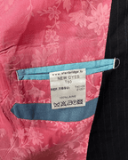 StanBridge Wool Pinstripe Navy Slimfit Blazer - EU 50 - Funkify