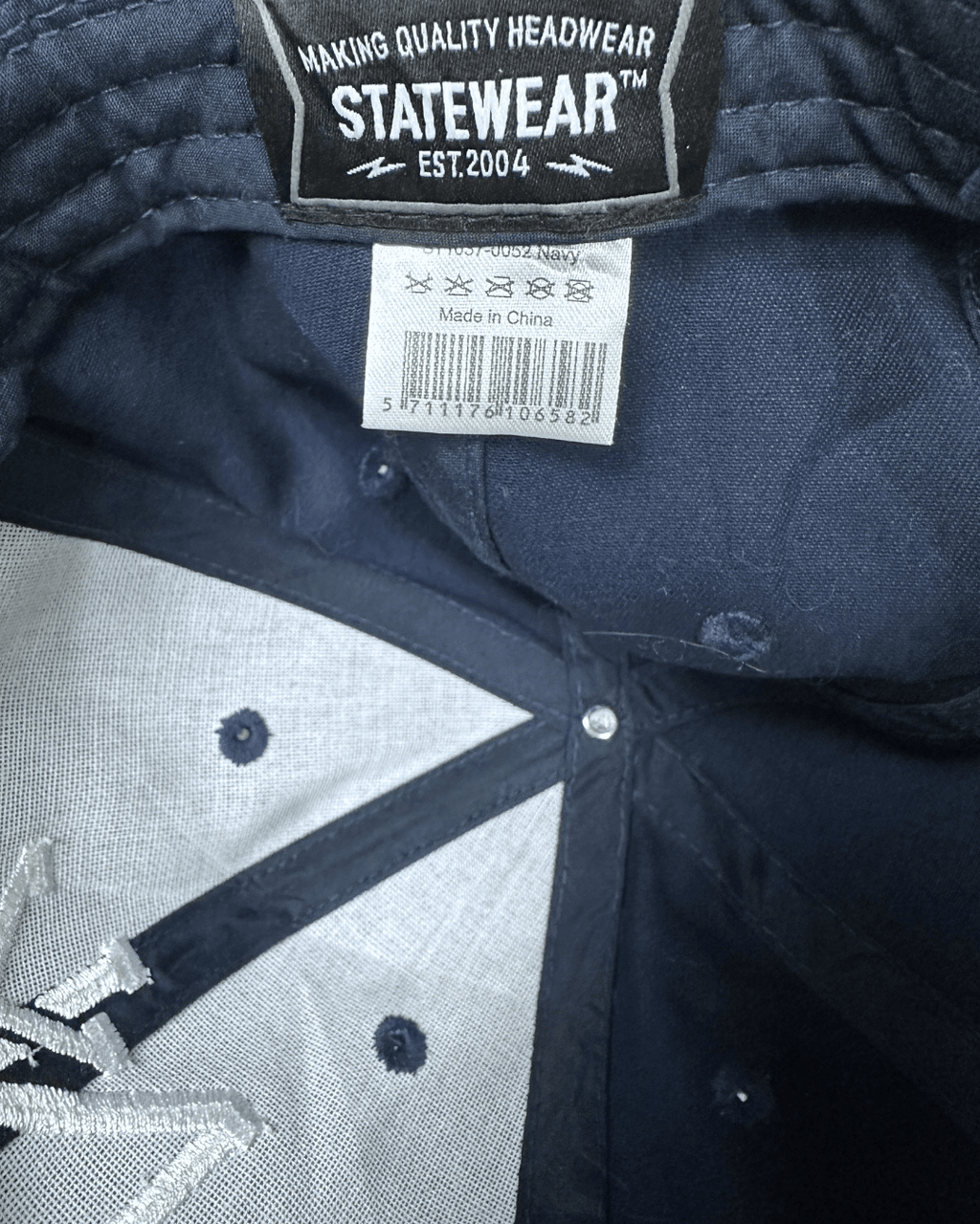 Statewear NY Embroidered Baseball Cap – Navy Blue - Funkify
