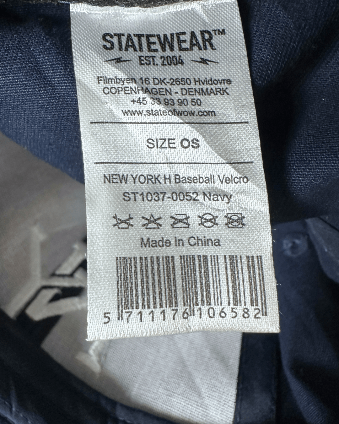 Statewear NY Embroidered Baseball Cap – Navy Blue - Funkify