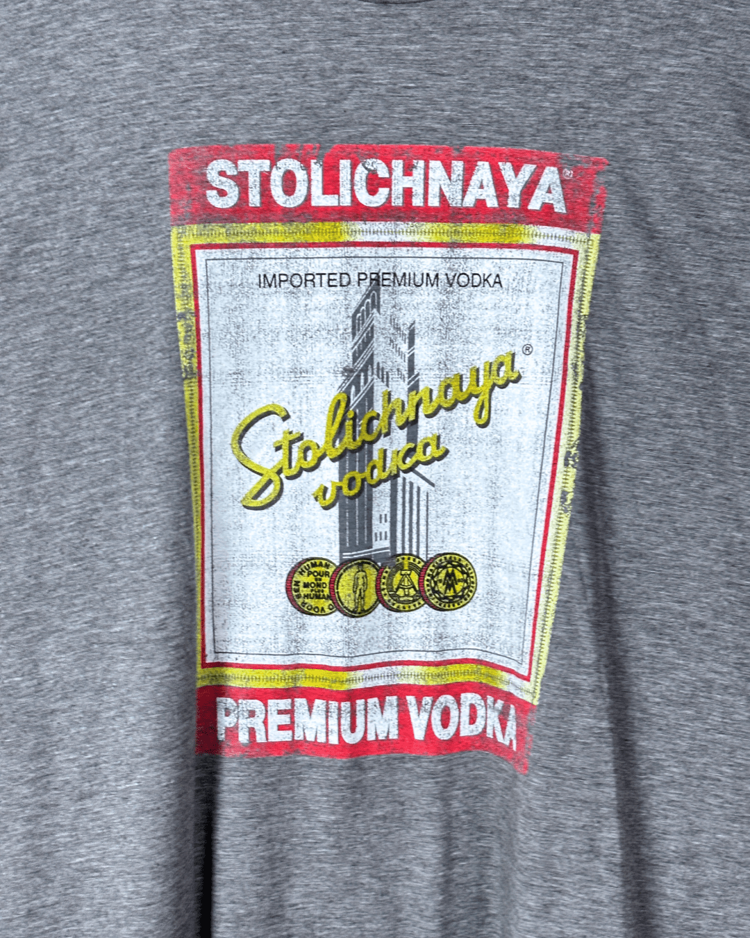 Stolichnaya Vodka Graphic T-Shirt XL - Funkify
