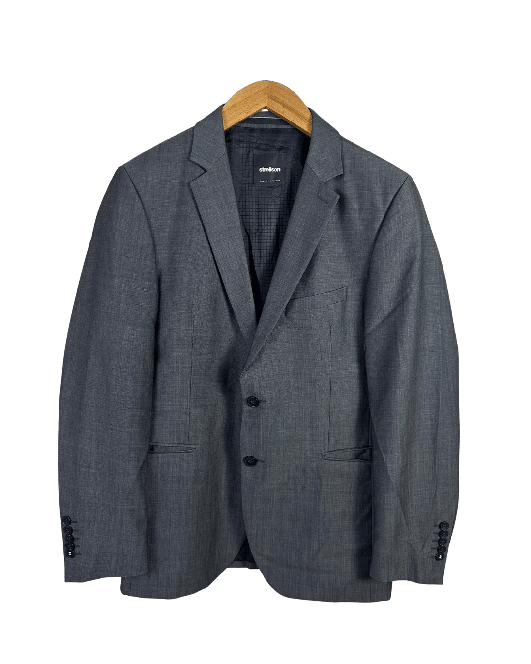 Strellson Virgin Wool Swiss Blazer - Size 46 - Funkify
