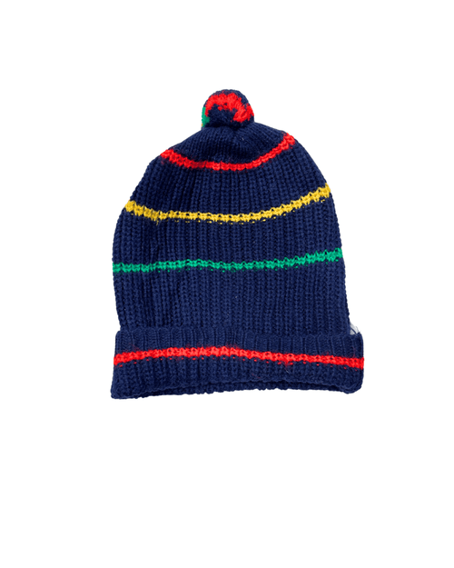 Striped knit beanie