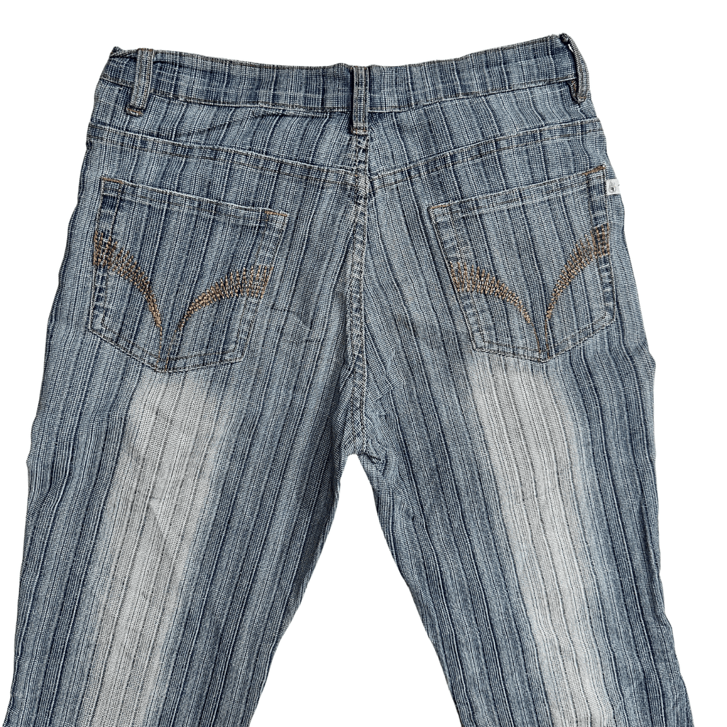 Striped Wide Leg Women's Jeans - Funkify