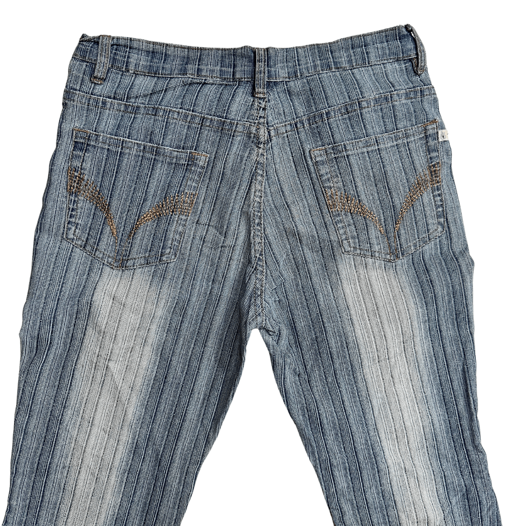 Striped Wide Leg Women's Jeans - Funkify