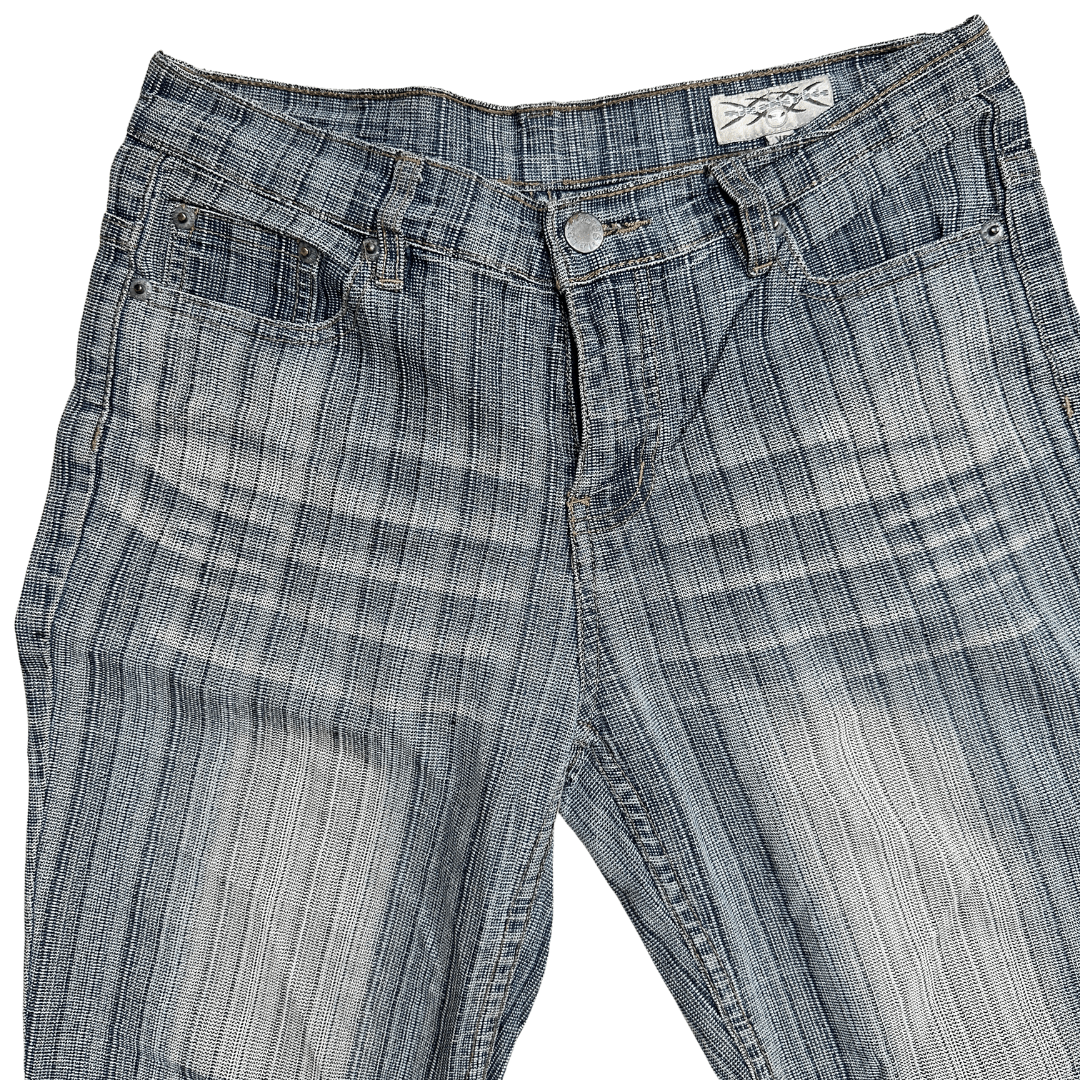 Striped Wide Leg Women's Jeans - Funkify