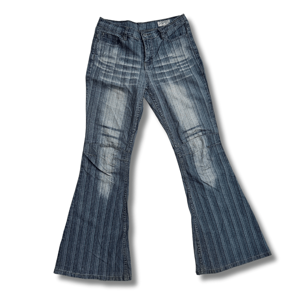 Striped Wide Leg Women's Jeans - Funkify