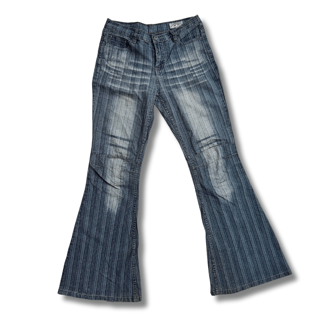 Striped Wide Leg Women's Jeans - Funkify