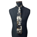 Structure Collage Print necktie 9.5 cm - Funkify