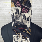 Structure Collage Print necktie 9.5 cm - Funkify