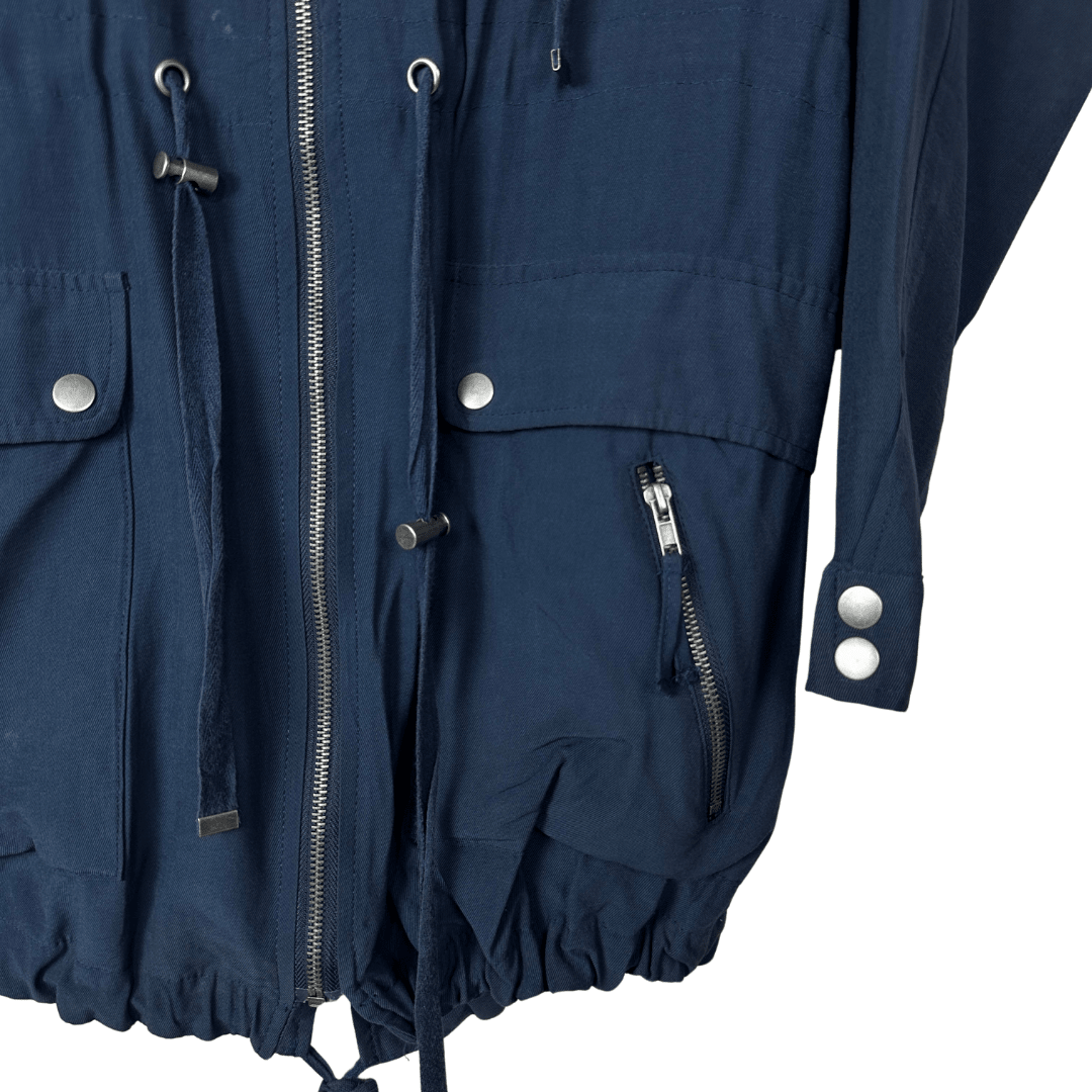 Subtitled Navy Blue Jacket Medium - Funkify