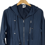 Subtitled Navy Blue Jacket Medium - Funkify