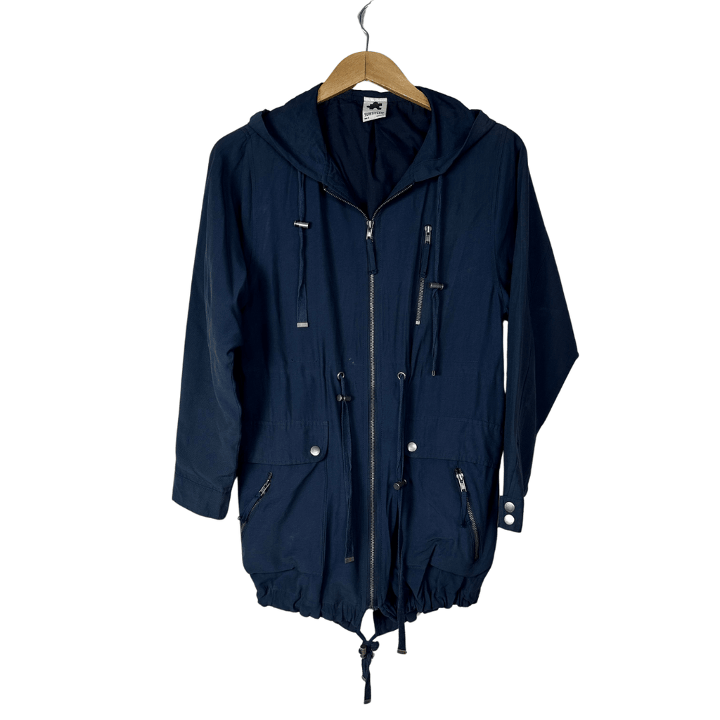 Subtitled Navy Blue Jacket Medium - Funkify