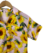 Sunflower Pattern Shirt - Large - Funkify