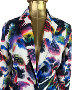 Superstition Feather Pattern Women's Blazer - Small - Funkify