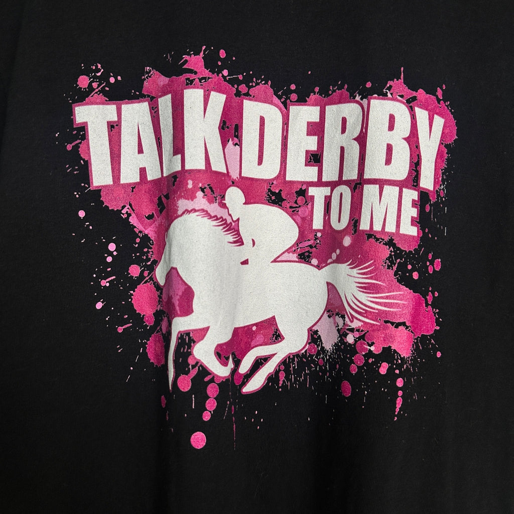 Talk Derby To Me Women's Graphic Tee Small - Funkify