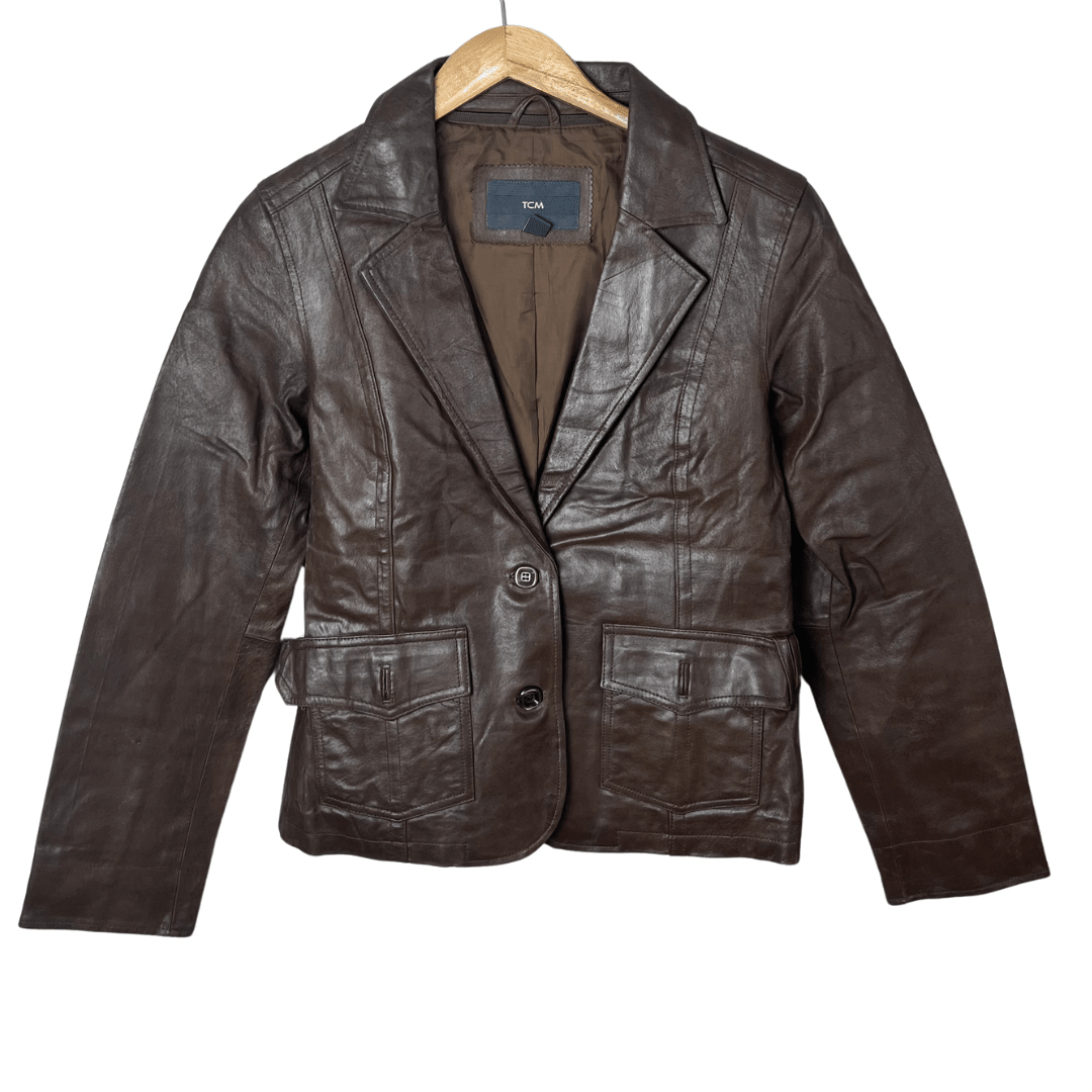 TCM Genuine Leather Women's Jacket Small - Funkify