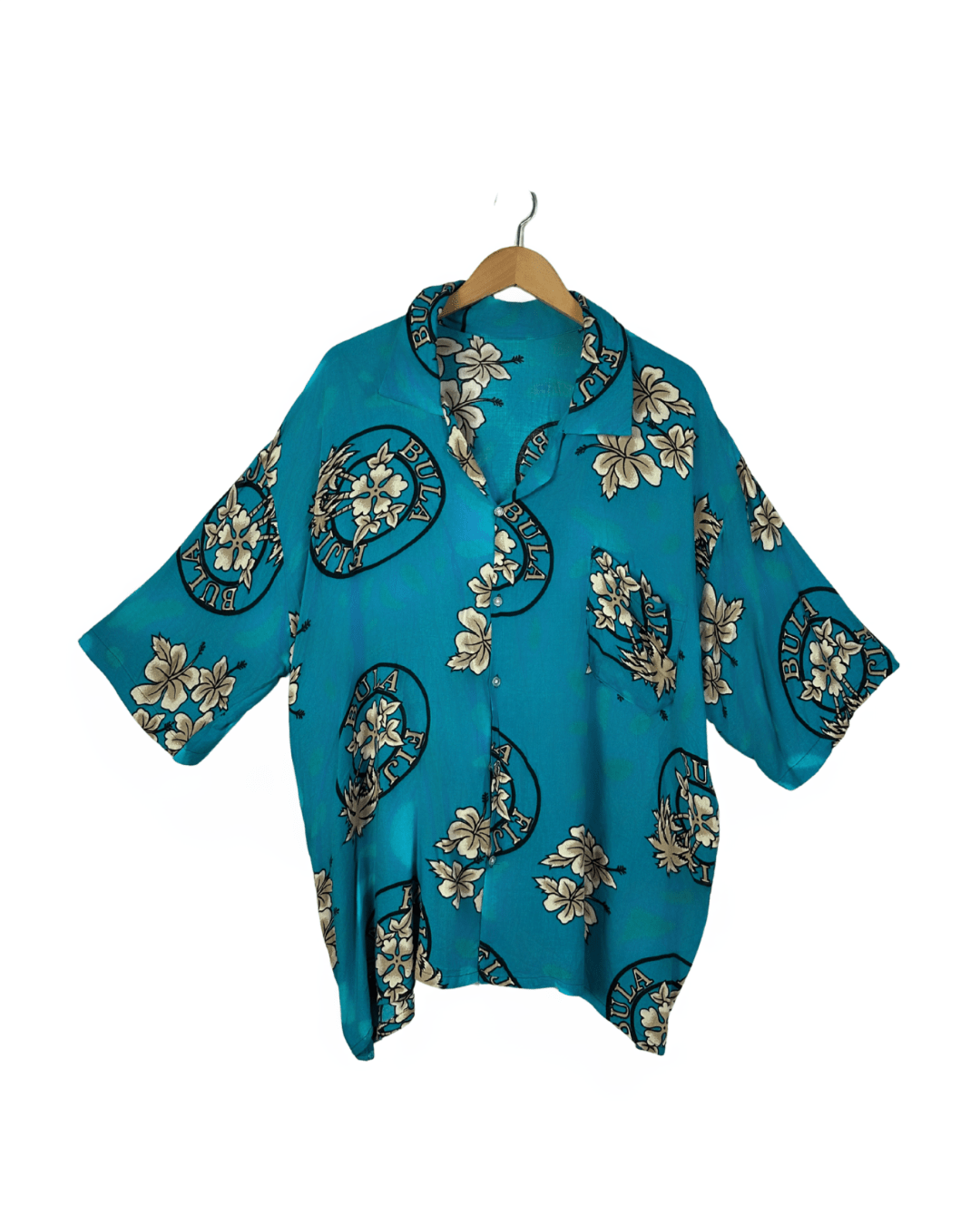 Teal Hawaiian Shirt 3XL - 4XL - Funkify
