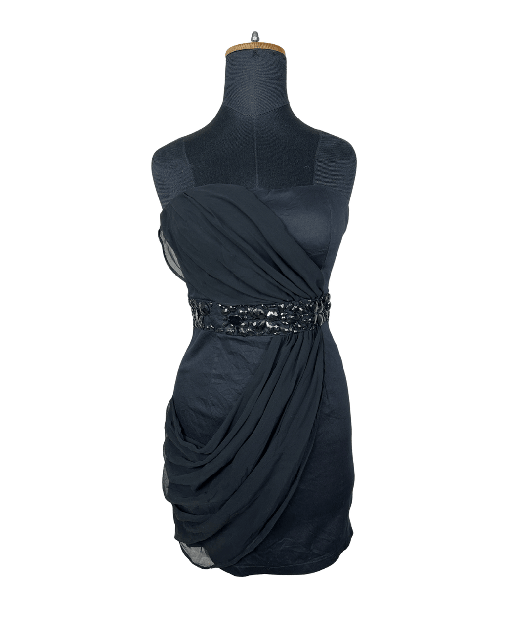 TG Strapless Embellished Waist Cocktail Dress - Funkify