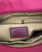 The Bridge Luxury Italian Red Canvas & Leather Tote Bag - Funkify
