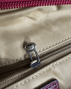 The Bridge Luxury Italian Red Canvas & Leather Tote Bag - Funkify