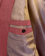 The Red Point Linen Blend Blazer - Size 54 - Funkify
