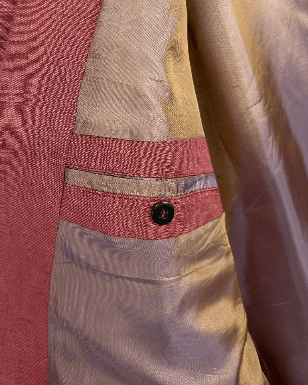 The Red Point Linen Blend Blazer - Size 54 - Funkify