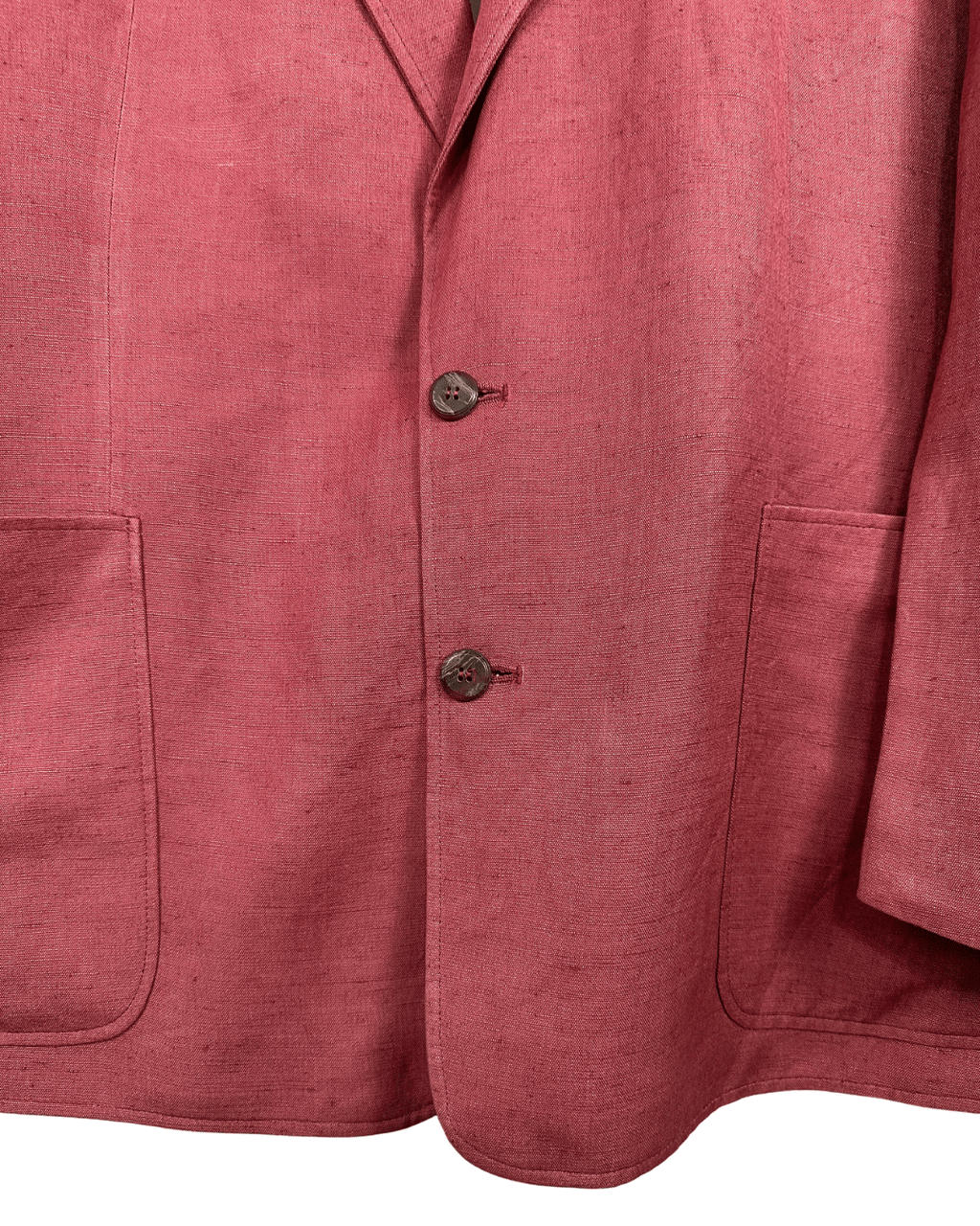 The Red Point Linen Blend Blazer - Size 54 - Funkify