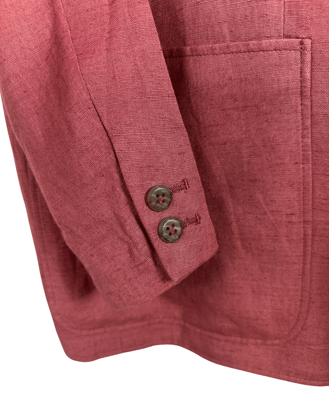 The Red Point Linen Blend Blazer - Size 54 - Funkify