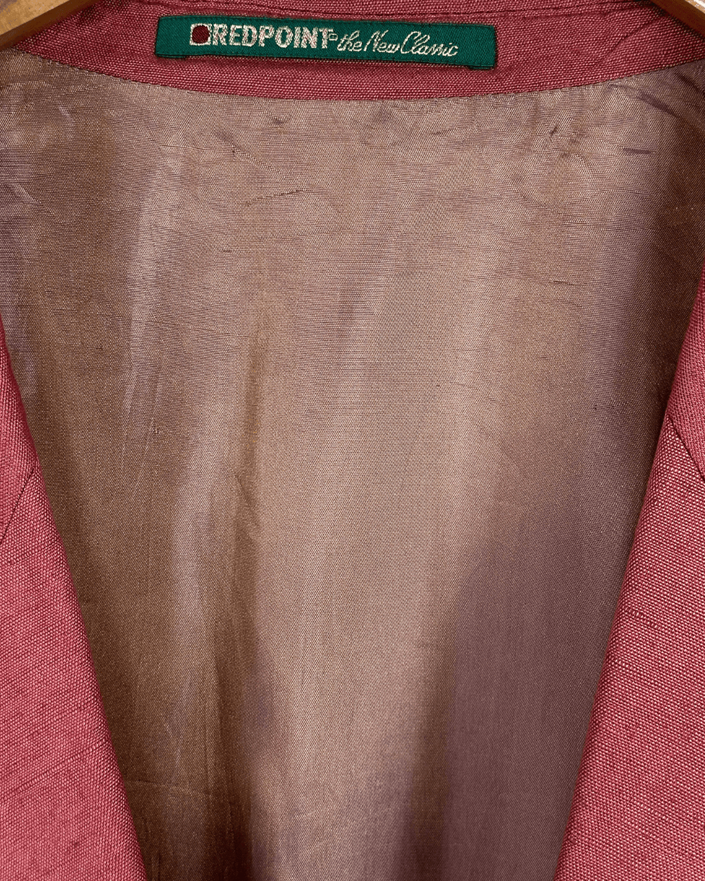 The Red Point Linen Blend Blazer - Size 54 - Funkify