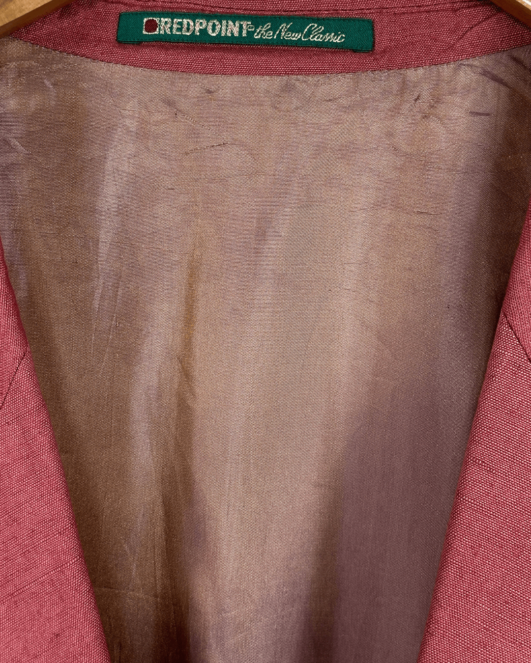 The Red Point Linen Blend Blazer - Size 54 - Funkify