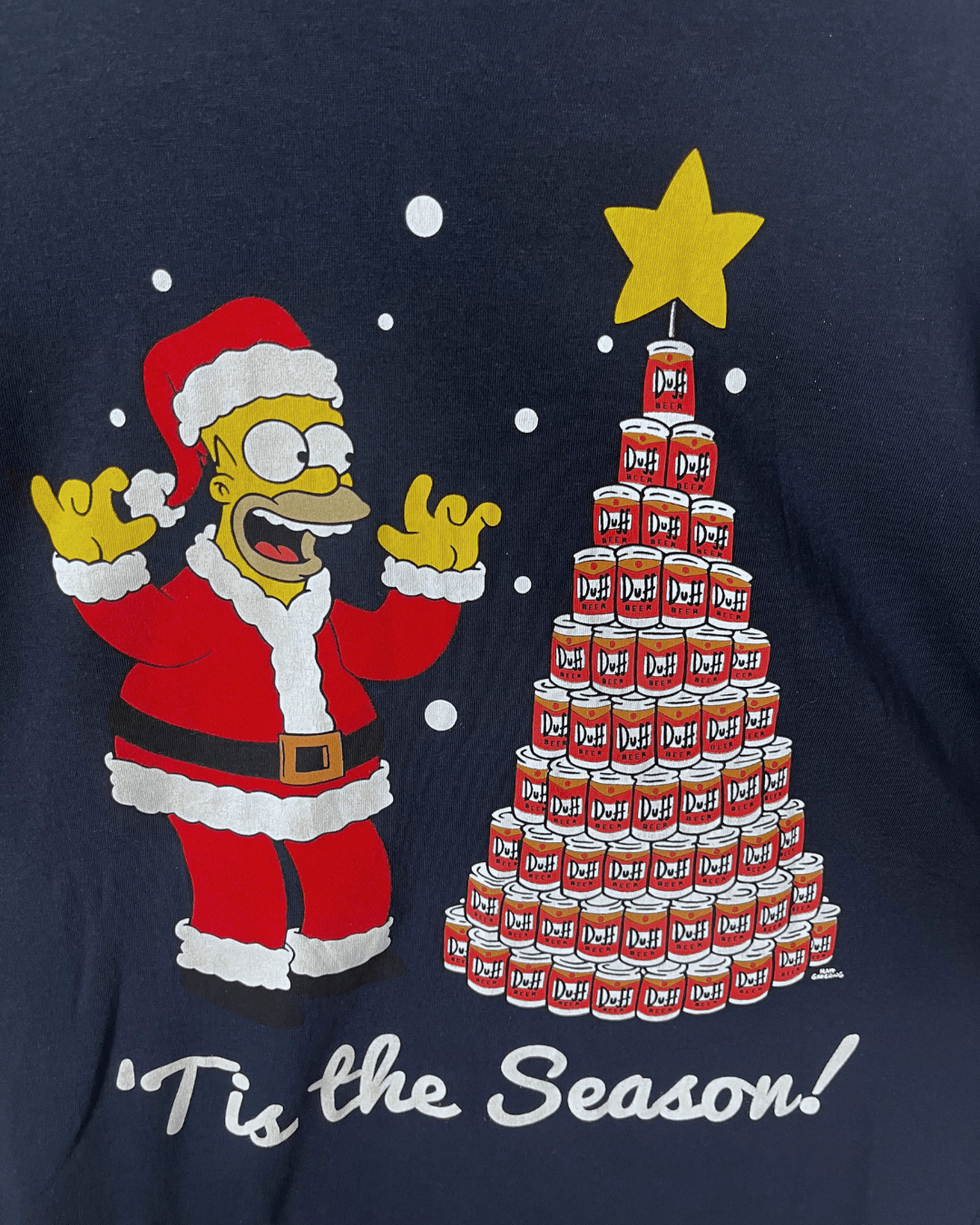 The Simpsons Christmas T-shirt Small - Funkify
