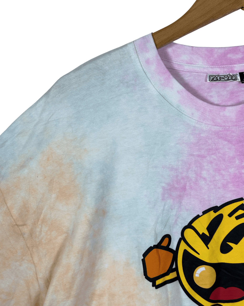 Tie Dye Pac Man T-Shirt Large - Funkify