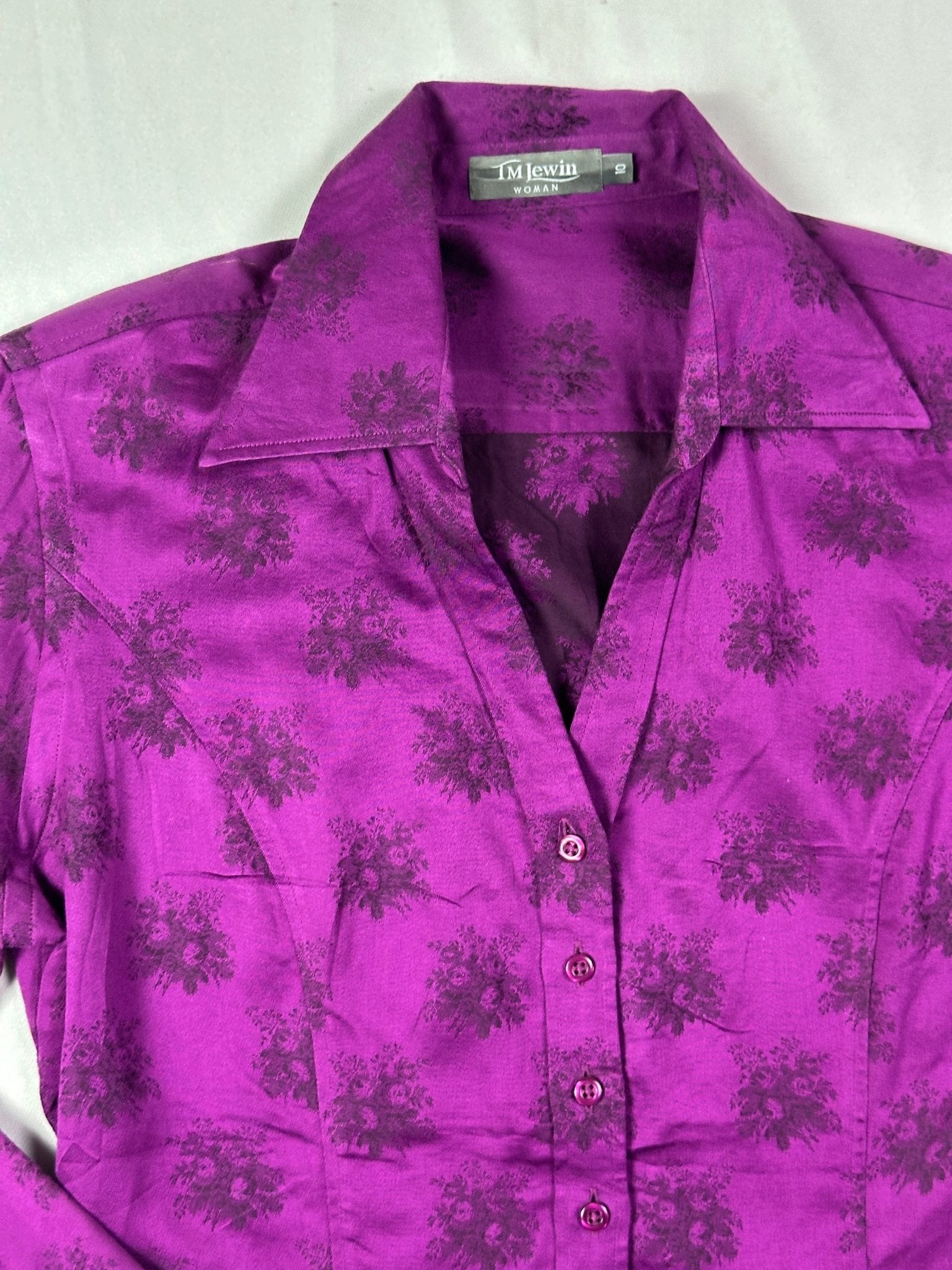 TM Lewin Fitted Women's Shirt Large - Funkify