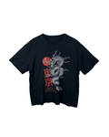 Tokyo Dragon Print T-Shirt - Funkify