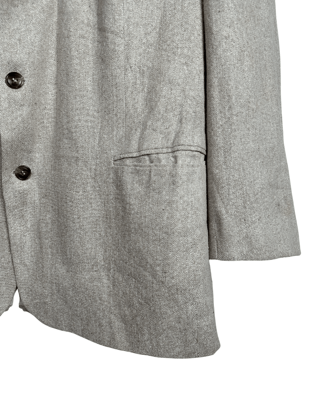 Tom Tailer Linen/Silk Blend Beige Blazer - 2XL - Funkify