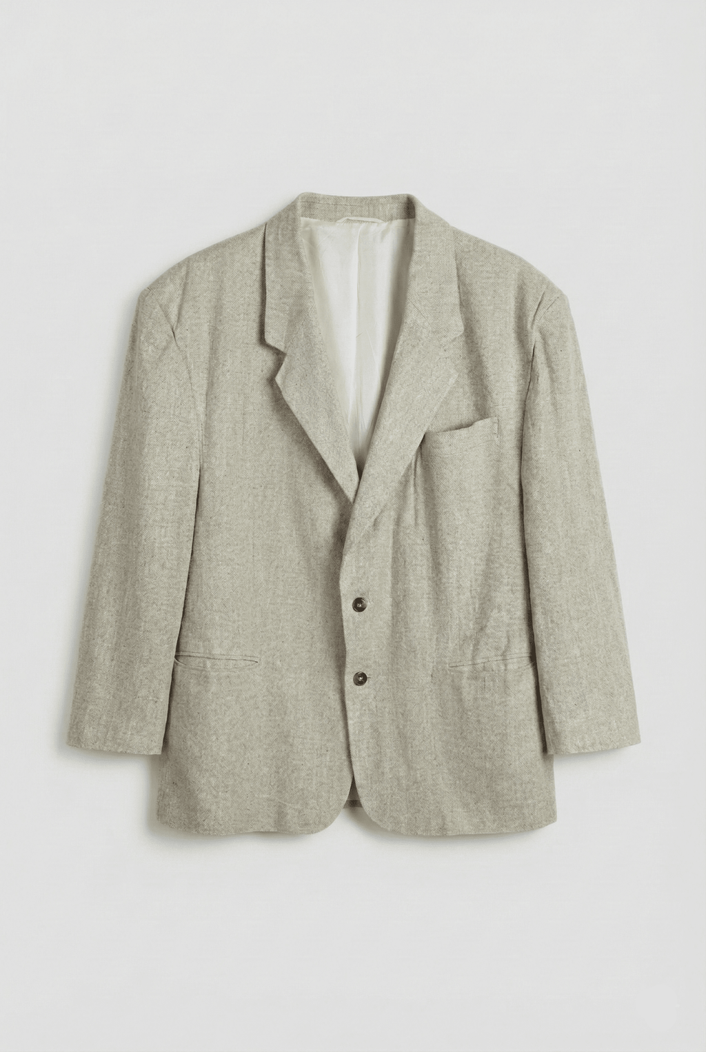 Tom Tailer Linen/Silk Blend Beige Blazer - 2XL - Funkify