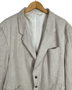 Tom Tailer Linen/Silk Blend Beige Blazer - 2XL - Funkify