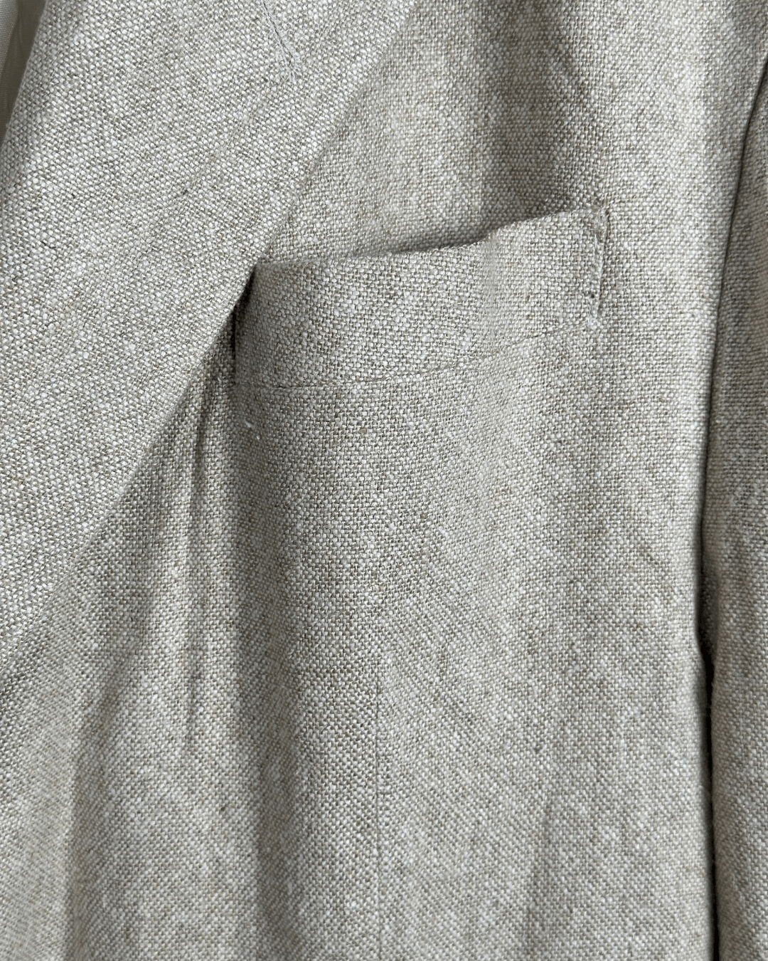 Tom Tailer Linen/Silk Blend Beige Blazer - 2XL - Funkify