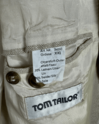 Tom Tailer Linen/Silk Blend Beige Blazer - 2XL - Funkify