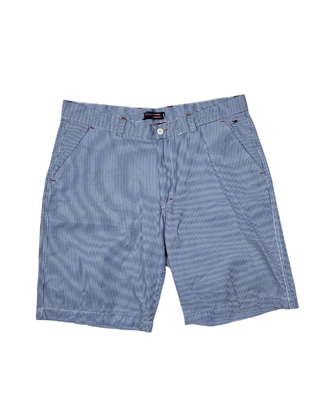 Tommy Hilfiger Denim Striped Shorts – Size 38 - Funkify